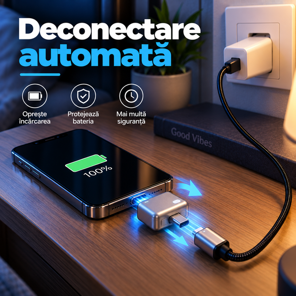 Încărcător Inteligent cu Oprire Automată